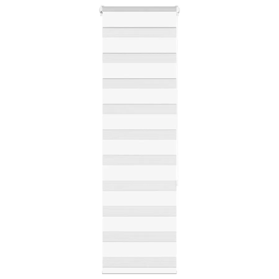 Store zèbre blanc 45x150 cm largeur du tissu 40,9 cm polyester