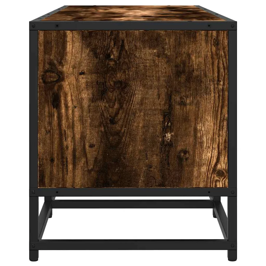 Meuble TV chêne fumé 240x35x41 cm bois d'ingénierie - 5