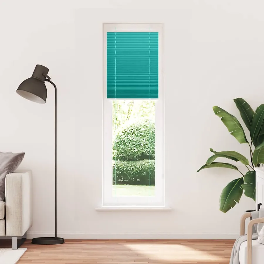 Store plissé vert pétrole 55x200 cm largeur du tissu 54,4 cm - 2