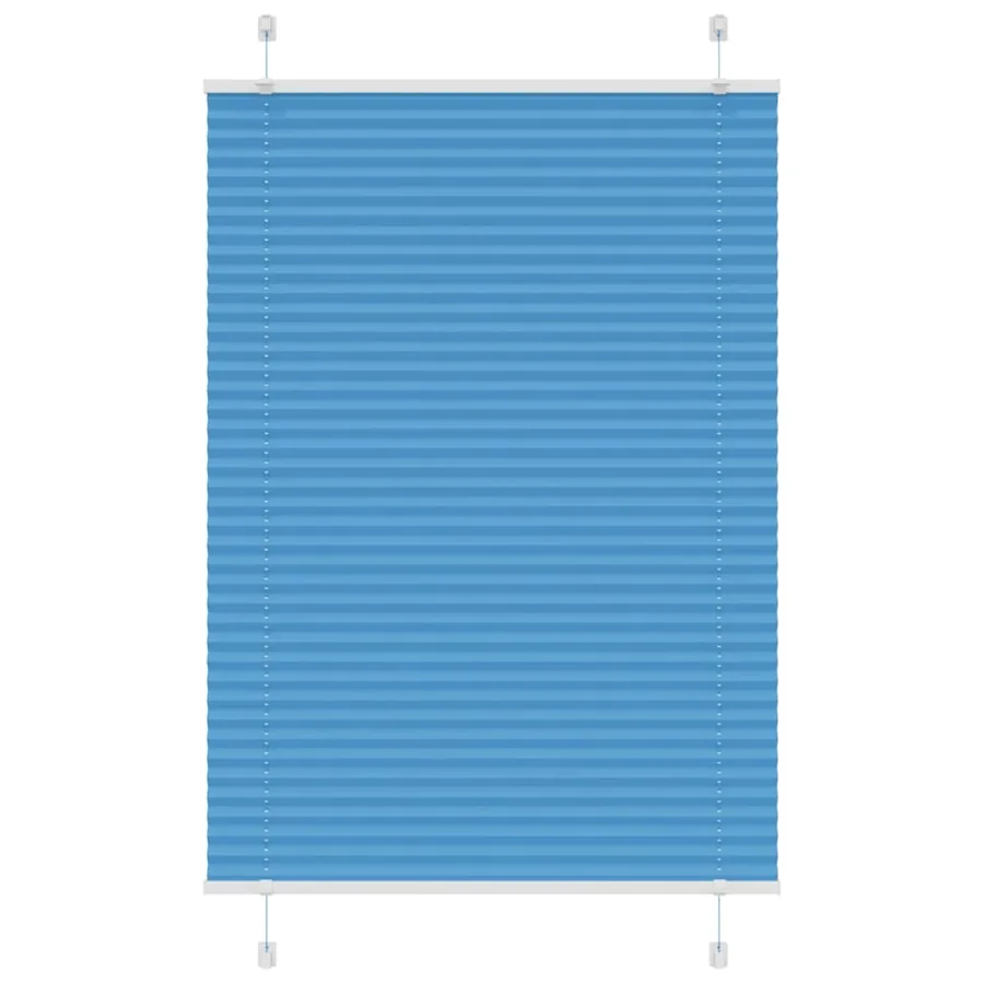 Store plissé bleu 95x100 cm largeur du tissu 94,4 cm polyester
