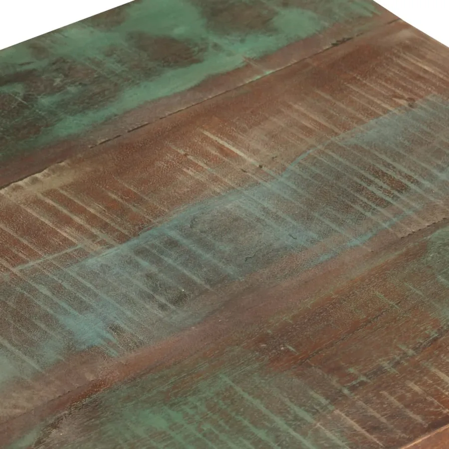 Table d'appoint avec roulettes 40x40x42 cm Bois de récupération - 4
