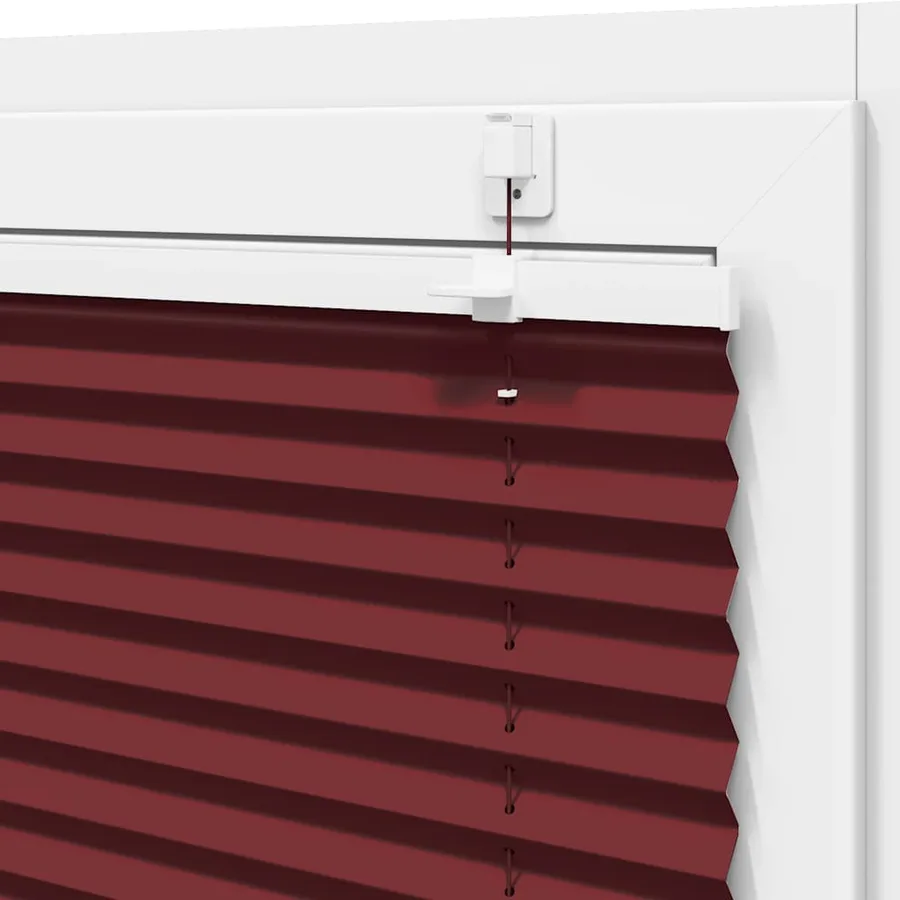 Store plissé rouge bordeaux 50x100 cm largeur du tissu 49,4 cm - 10