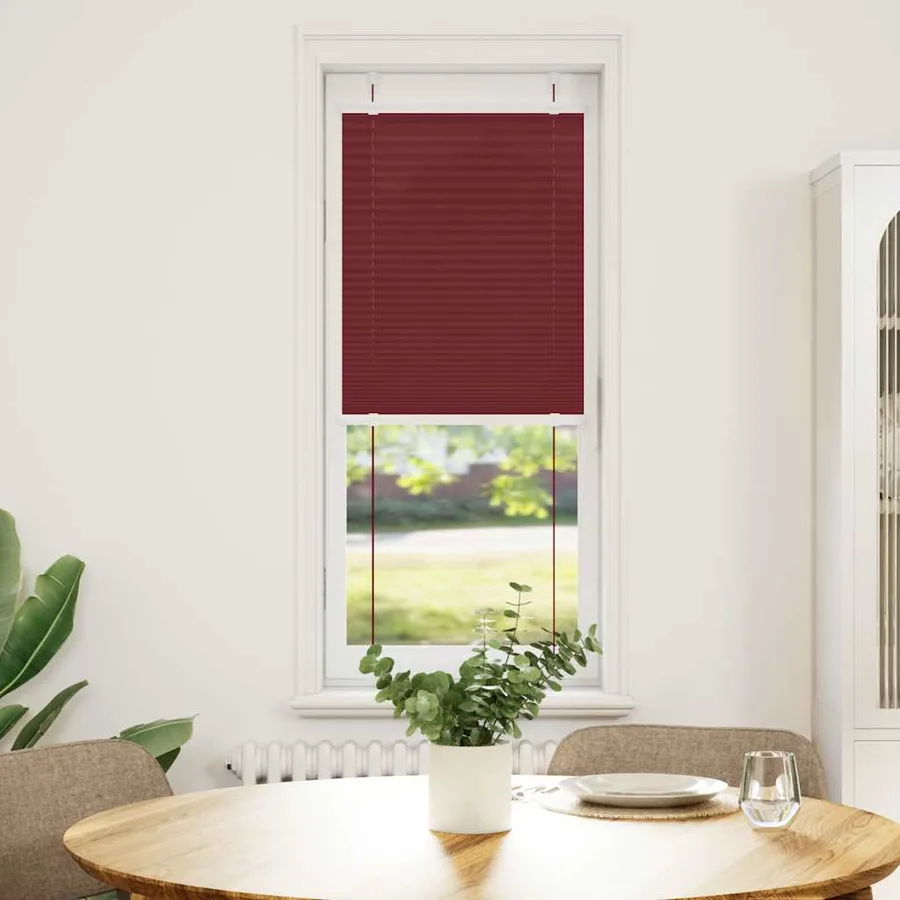 Store plissé rouge bordeaux 50x100 cm largeur du tissu 49,4 cm - 2