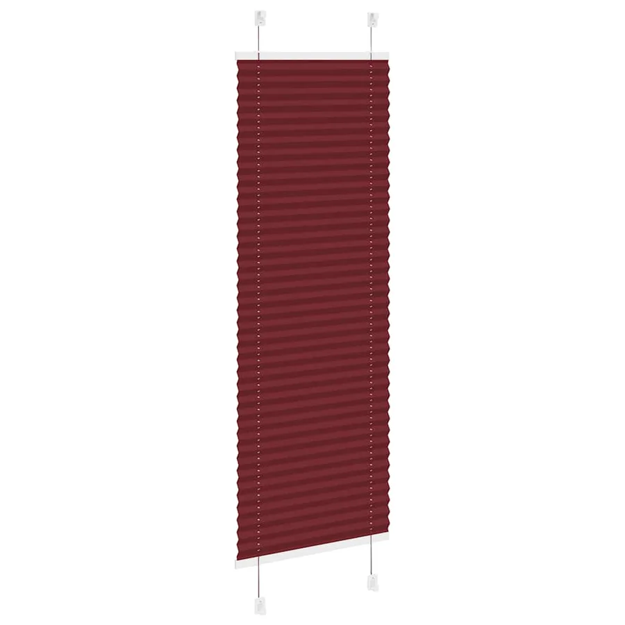 Store plissé rouge bordeaux 50x100 cm largeur du tissu 49,4 cm - 4