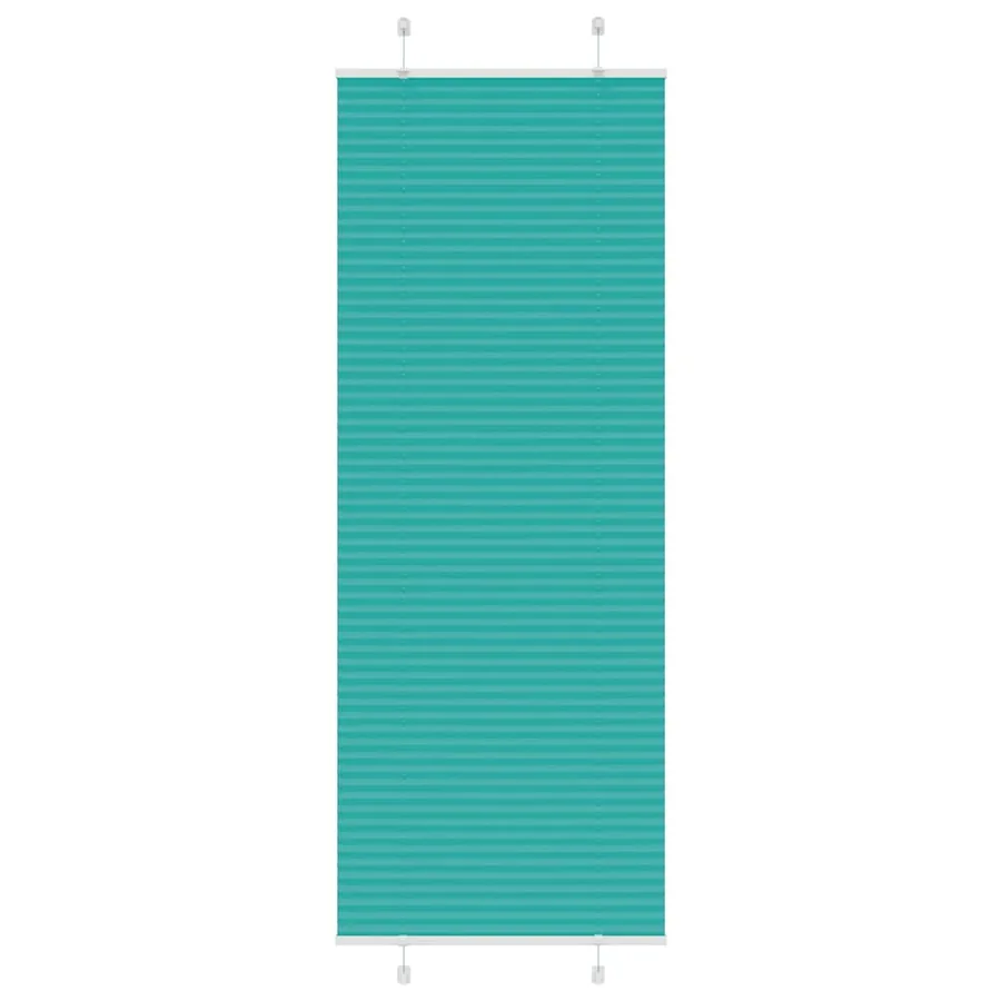 Store plissé vert pétrole 75x200 cm largeur du tissu 74,4 cm