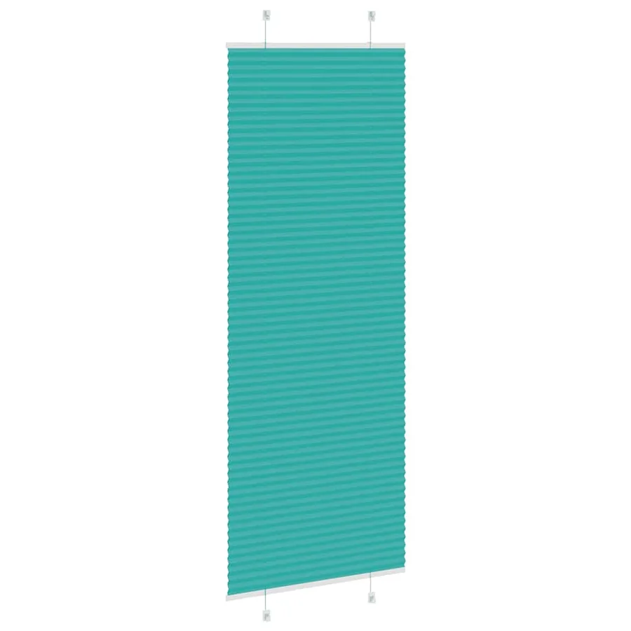 Store plissé vert pétrole 75x200 cm largeur du tissu 74,4 cm - 4