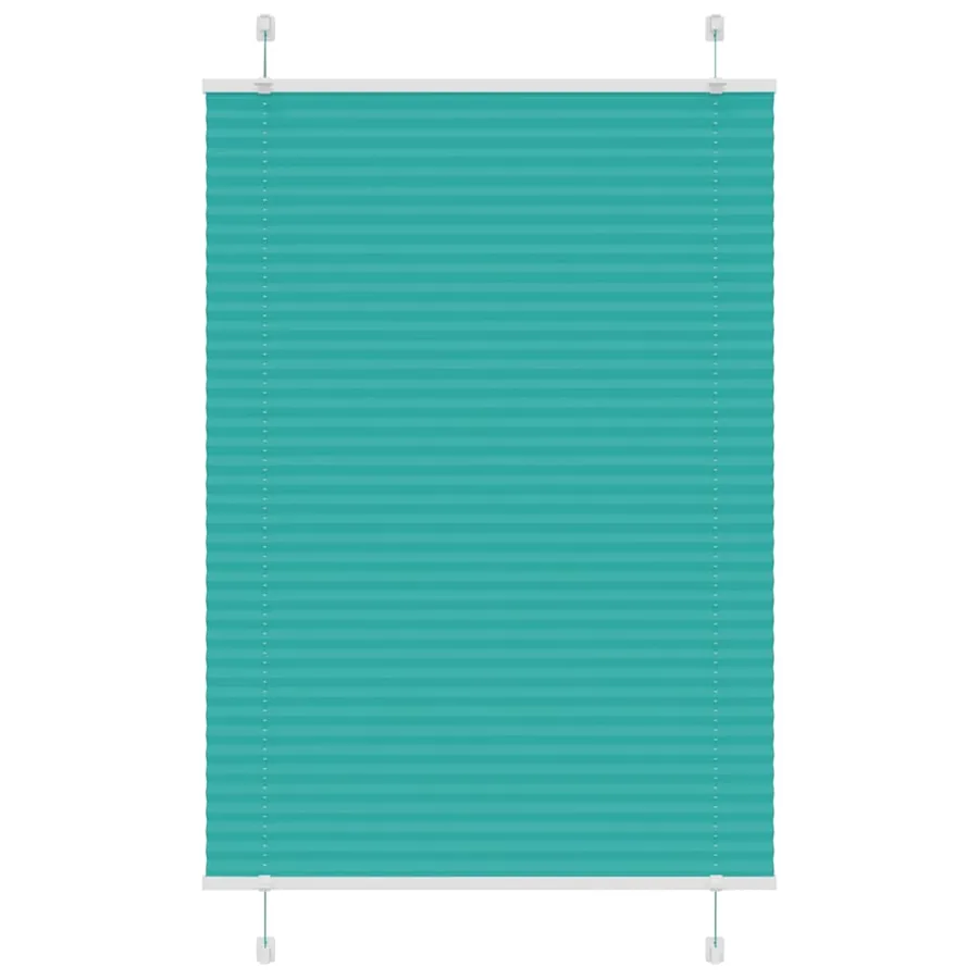 Store plissé vert pétrole 90x150 cm largeur du tissu 89,4 cm
