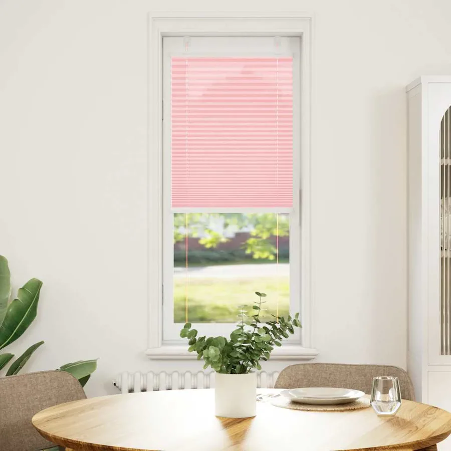 Store plissé rose 45x150 cm largeur du tissu 44,4 cm polyester - 2