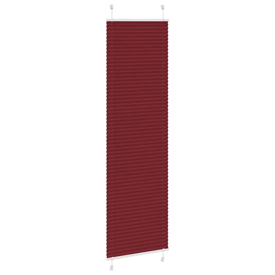 Store plissé rouge bordeaux 55x200 cm largeur du tissu 54,4 cm - 3