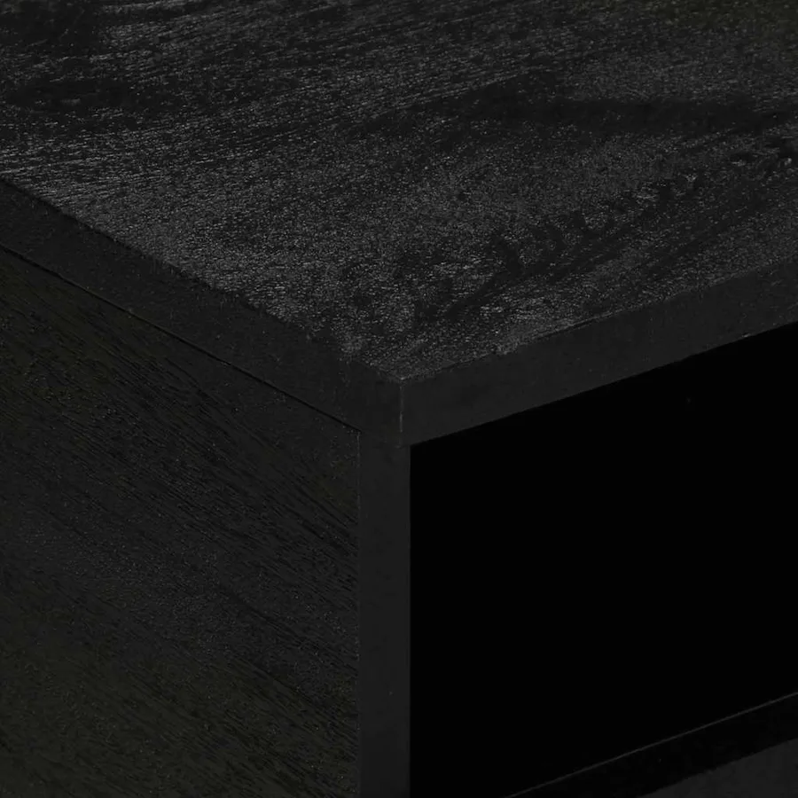 Table basse noir 80x54x40 cm bois d'ingénierie - 6