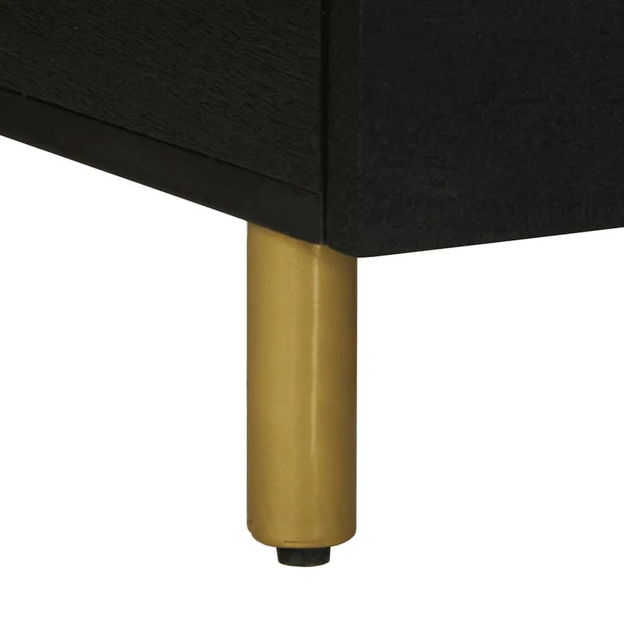 Table basse noir 80x54x40 cm bois d'ingénierie - 8