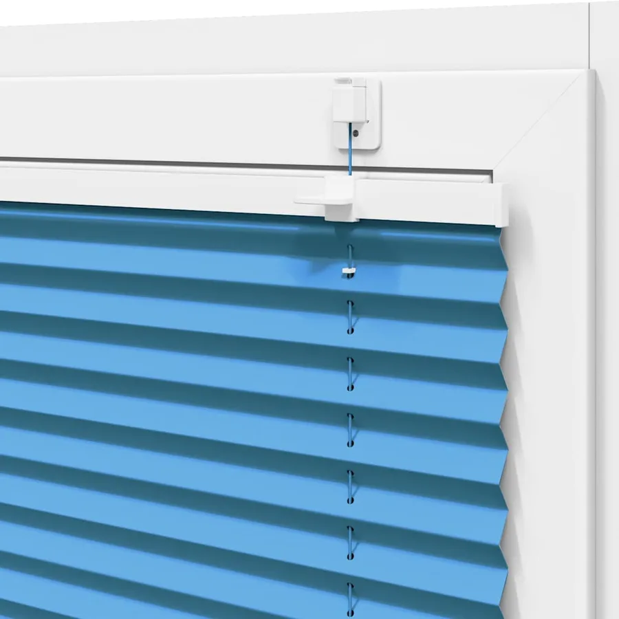 Store plissé bleu 45x150 cm largeur du tissu 44,4 cm polyester - 10