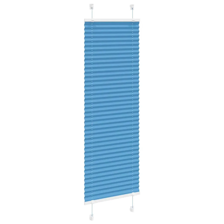 Store plissé bleu 45x150 cm largeur du tissu 44,4 cm polyester - 3