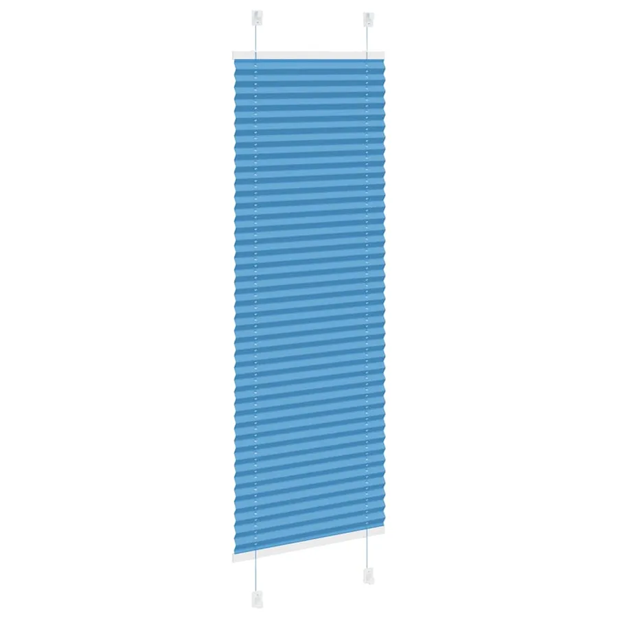 Store plissé bleu 45x150 cm largeur du tissu 44,4 cm polyester - 4