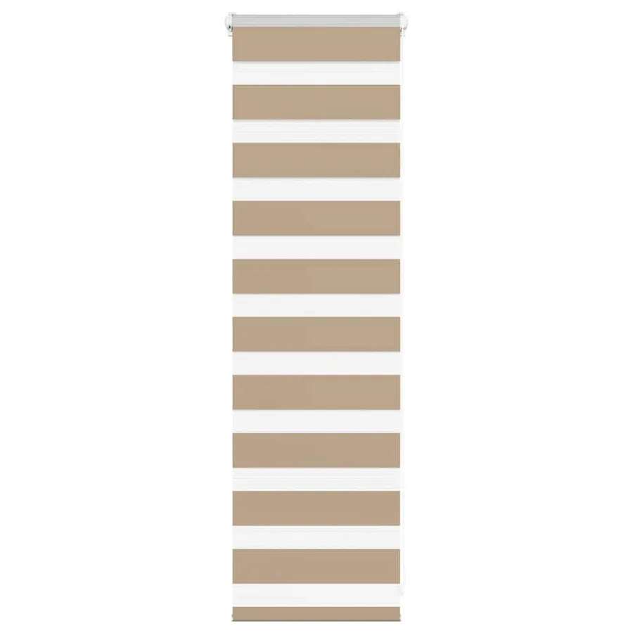 Store zèbre marron sable largeur du tissu 45,9 cm polyester