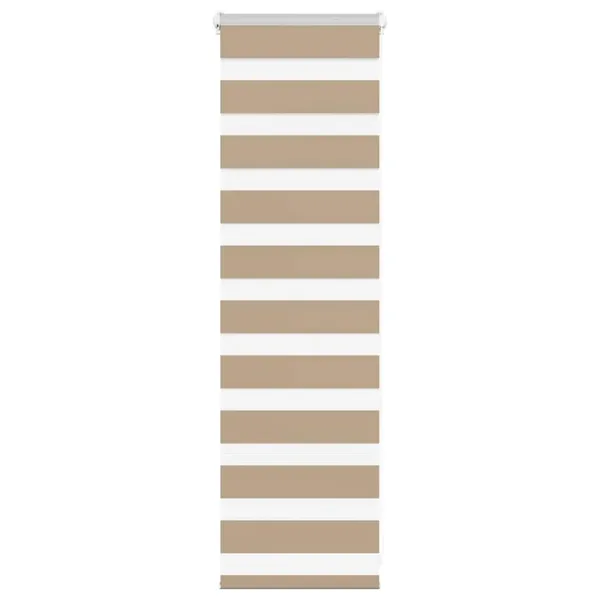 Store zèbre marron sable largeur du tissu 45,9 cm polyester
