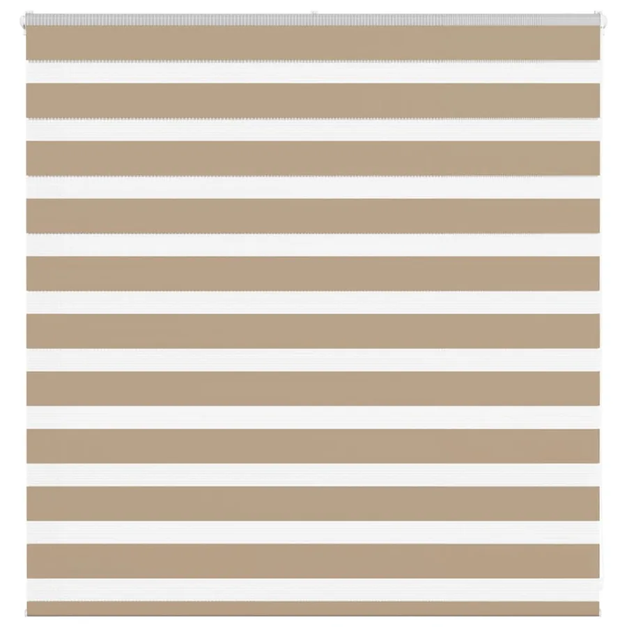Store zèbre marron sable largeur du tissu 140,9 cm polyester