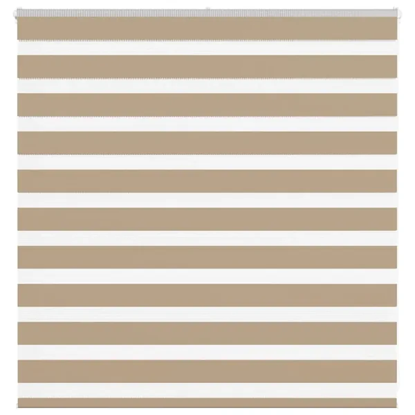 Store zèbre marron sable largeur du tissu 140,9 cm polyester