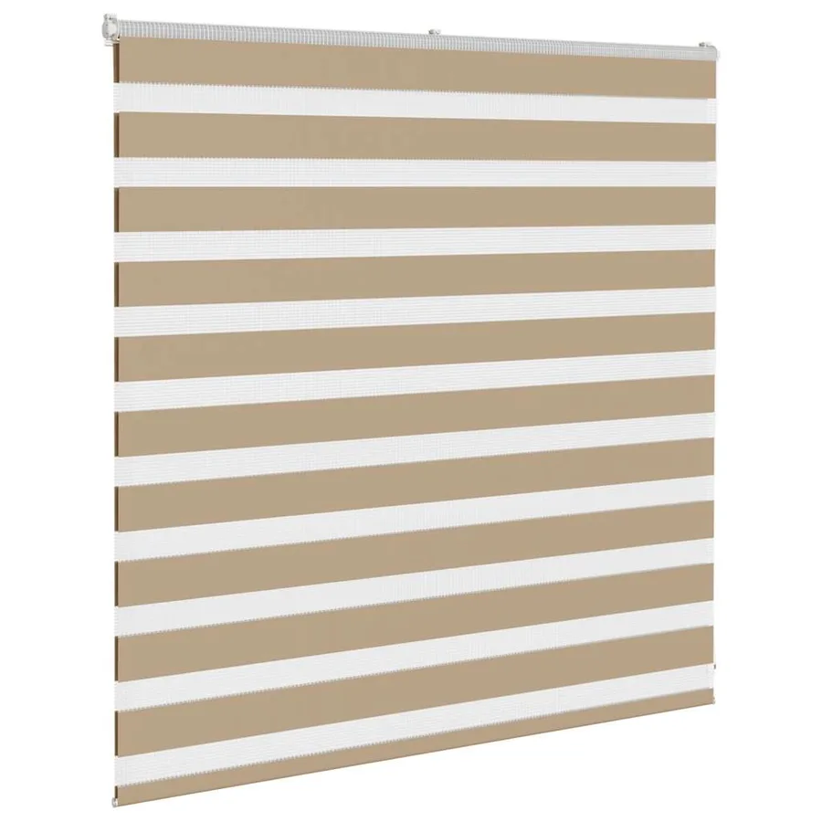 Store zèbre marron sable largeur du tissu 140,9 cm polyester - 3