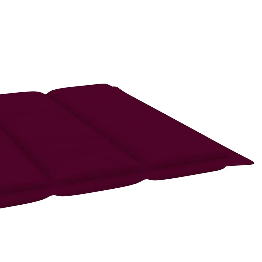 Chaises longues lot de 2 avec coussin anthracite Teck solide - 46