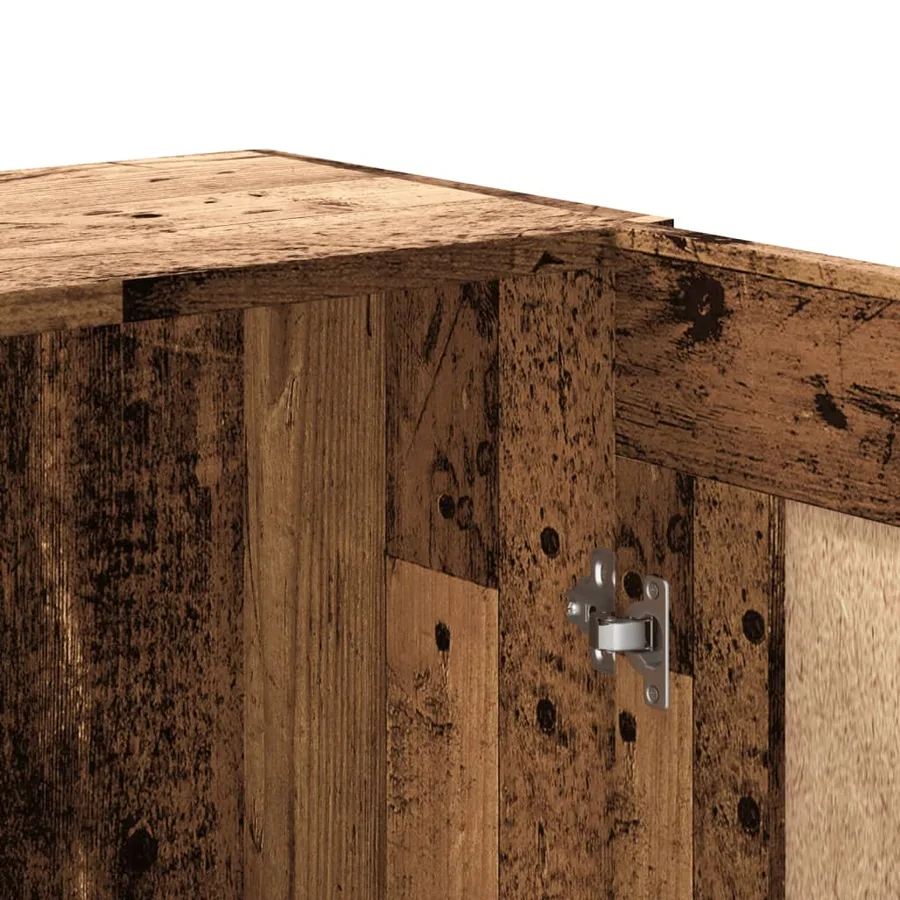 Bibliothèque vieux bois 82,5x30,5x150 cm bois d'ingénierie - 9
