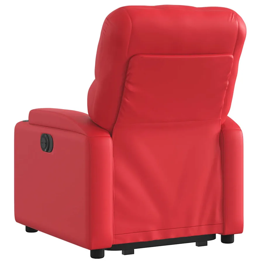 Fauteuil inclinable Rouge Similicuir - 5
