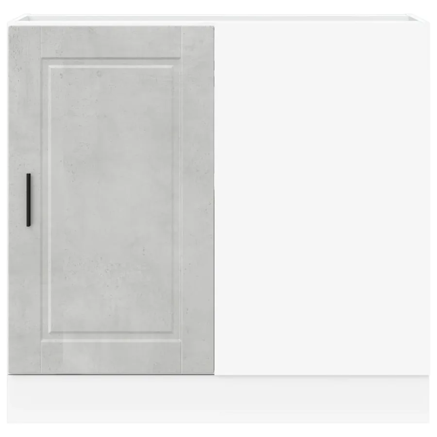 Armoire de cuisine Porto gris béton bois d'ingénierie - 4