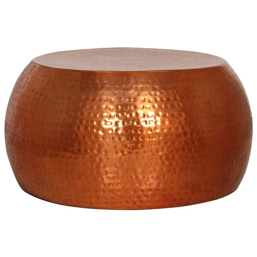Table basse laiton Ø55x28 cm aluminium - 2