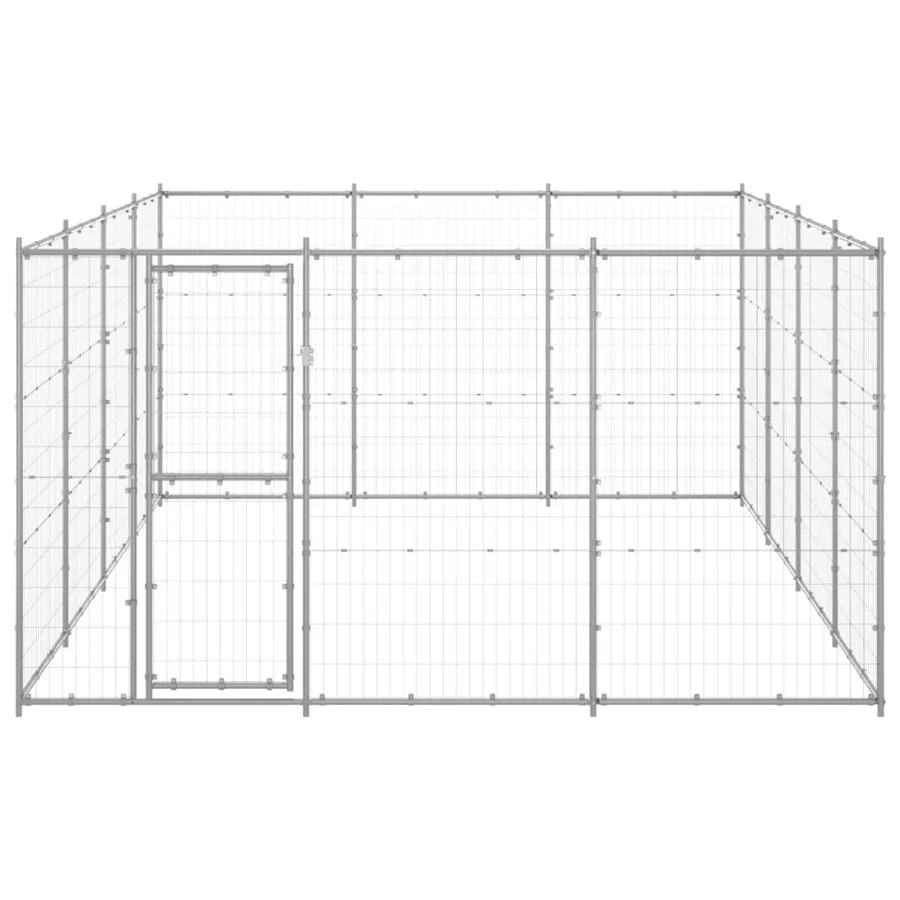 Chenil extérieur Acier galvanisé 14,52 m² - 2