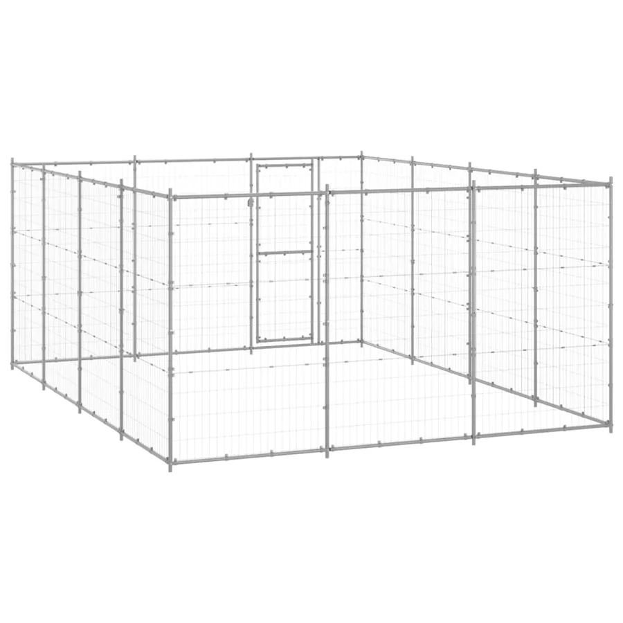 Chenil extérieur Acier galvanisé 14,52 m² - 4