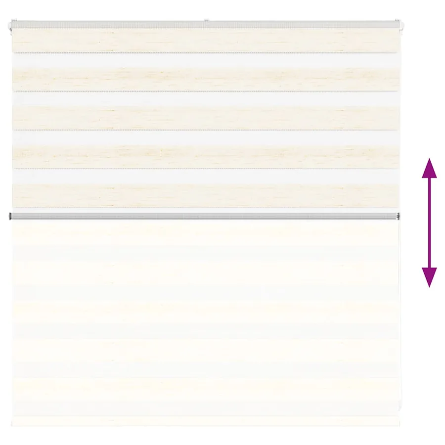 Store zèbre beige marbré largeur du tissu 140,9 cm polyester - 5