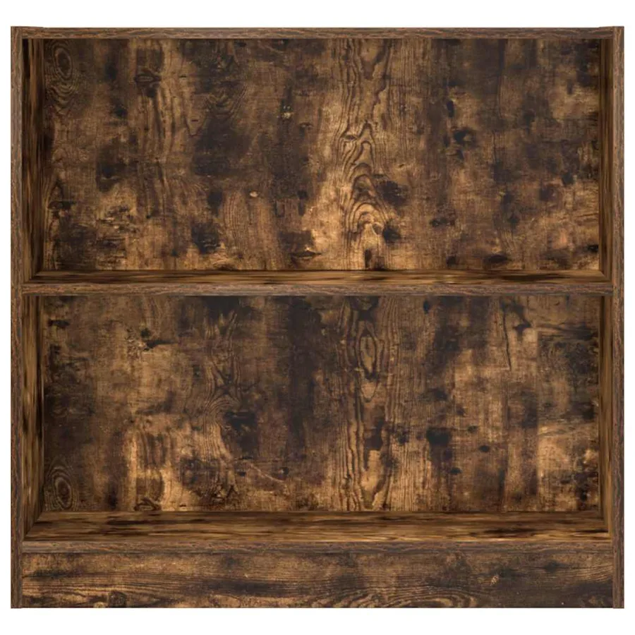 Bibliothèque chêne fumé 80x24x76 cm bois d'ingénierie - 4