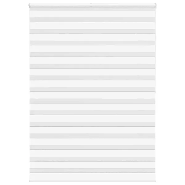 Store zèbre blanc 155x200 cm largeur du tissu 150,9cm polyester