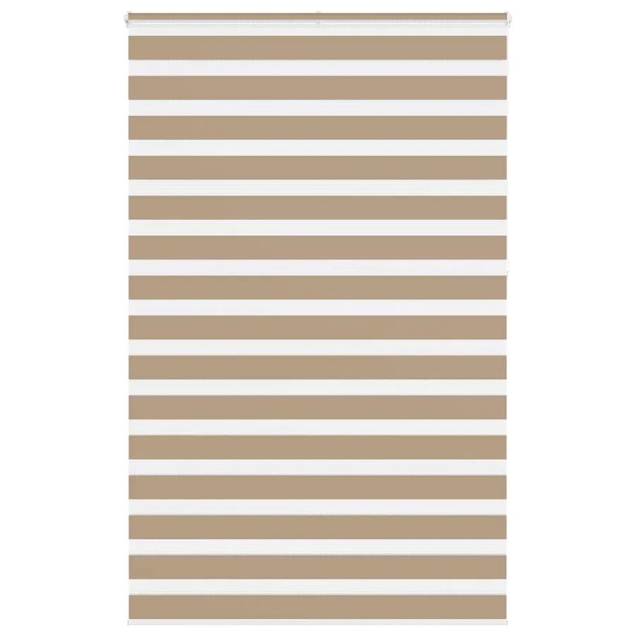 Store zèbre marron sable largeur du tissu 140,9cm polyester