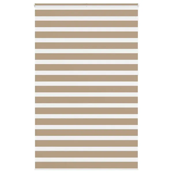Store zèbre marron sable largeur du tissu 140,9cm polyester