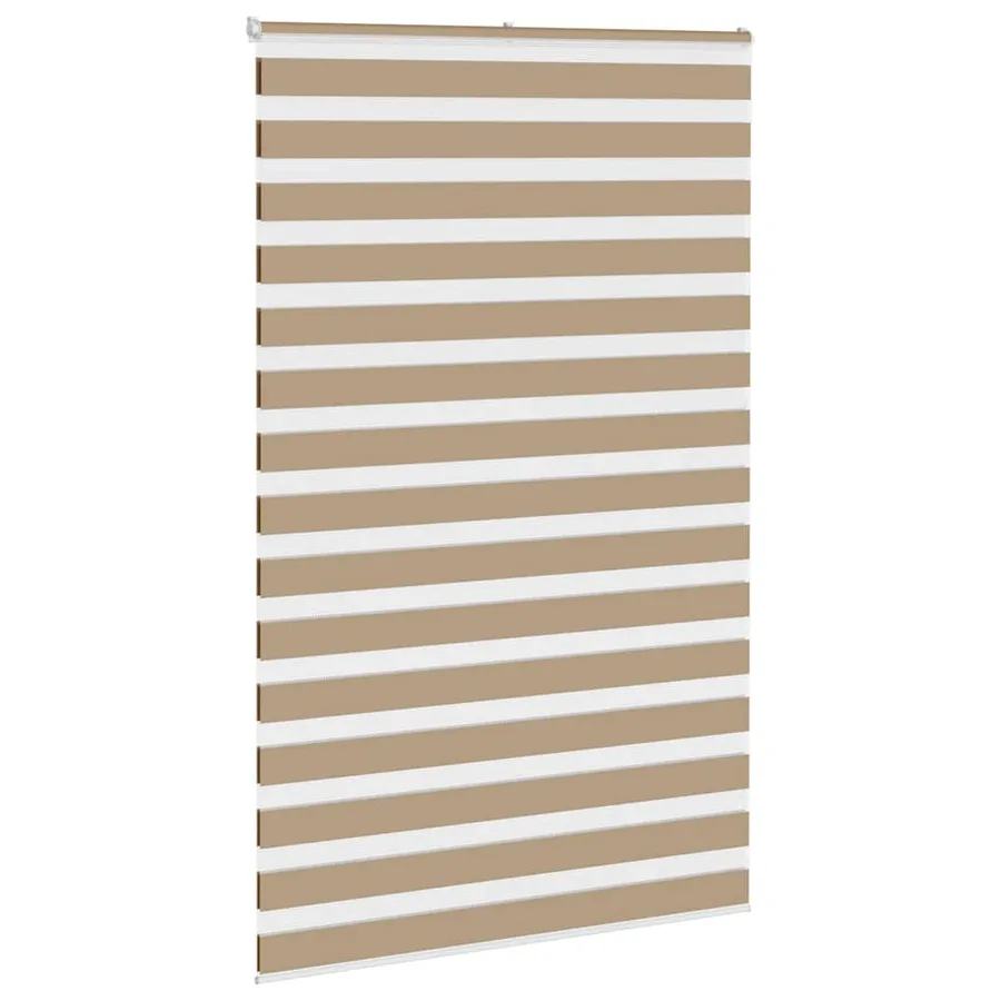 Store zèbre marron sable largeur du tissu 140,9cm polyester - 3