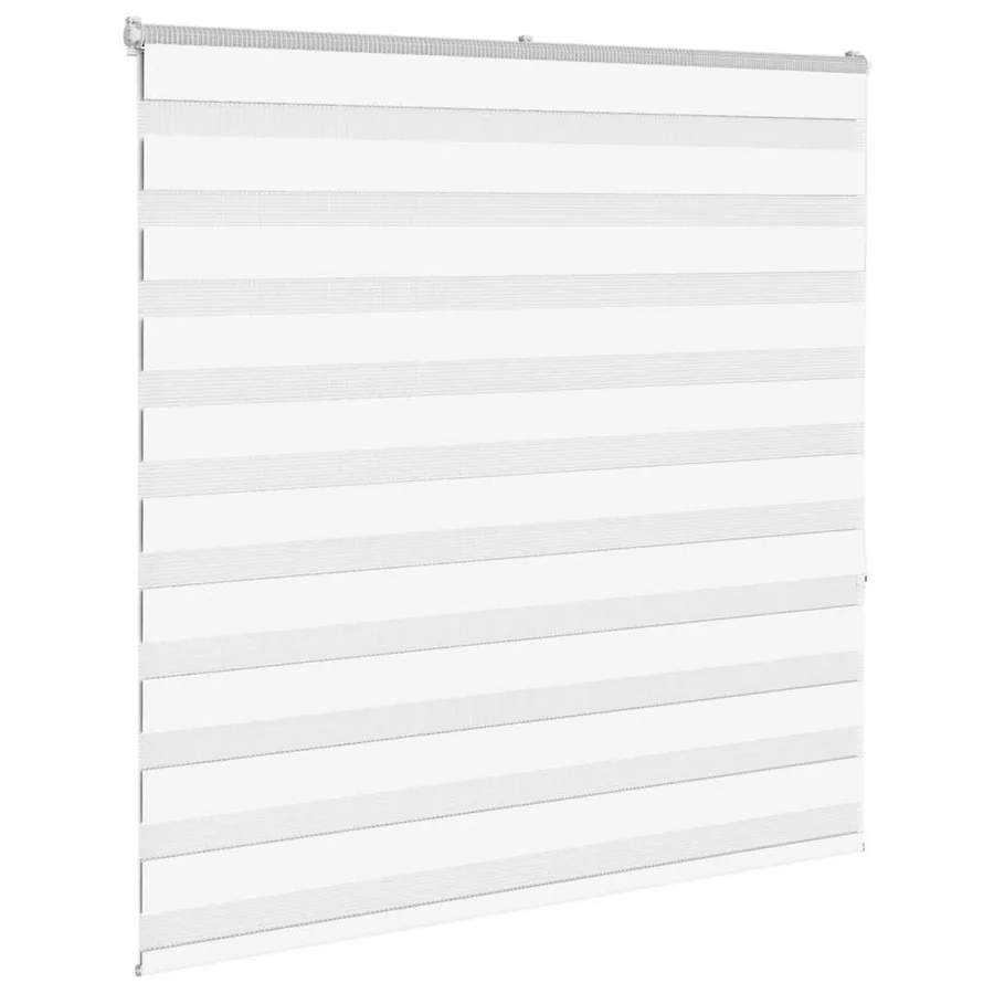 Store zèbre blanc 150x150 cm largeur du tissu 145,9cm polyester - 3
