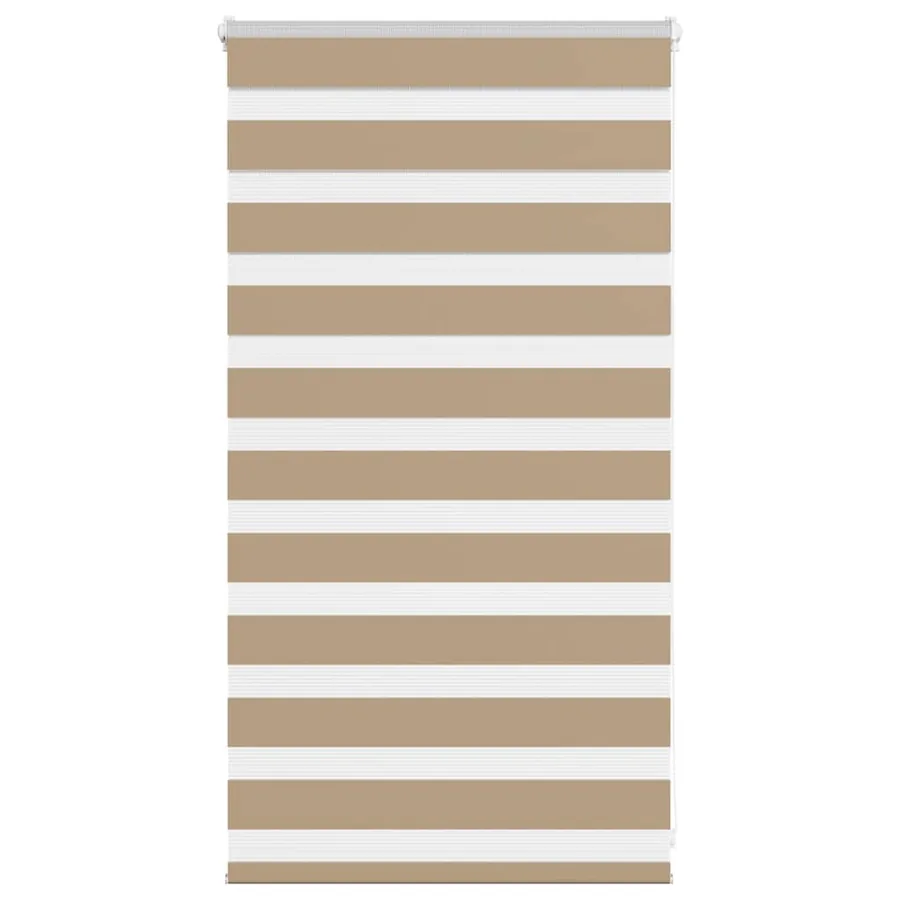Store zèbre marron sable largeur du tissu 80,9 cm polyester