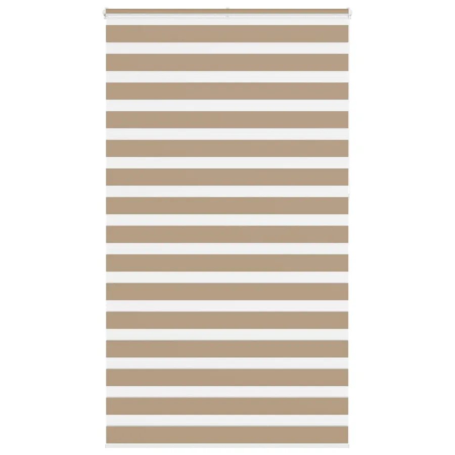 Store zèbre marron sable largeur du tissu 115,9 cm polyester