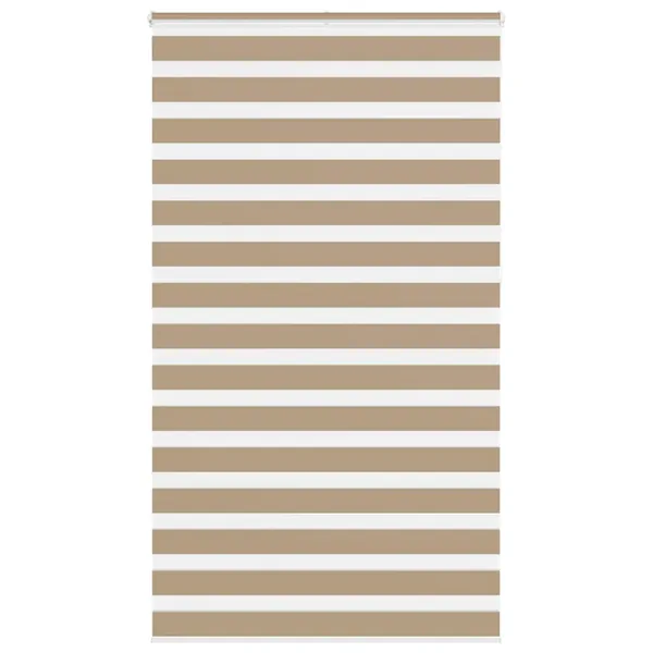 Store zèbre marron sable largeur du tissu 115,9 cm polyester