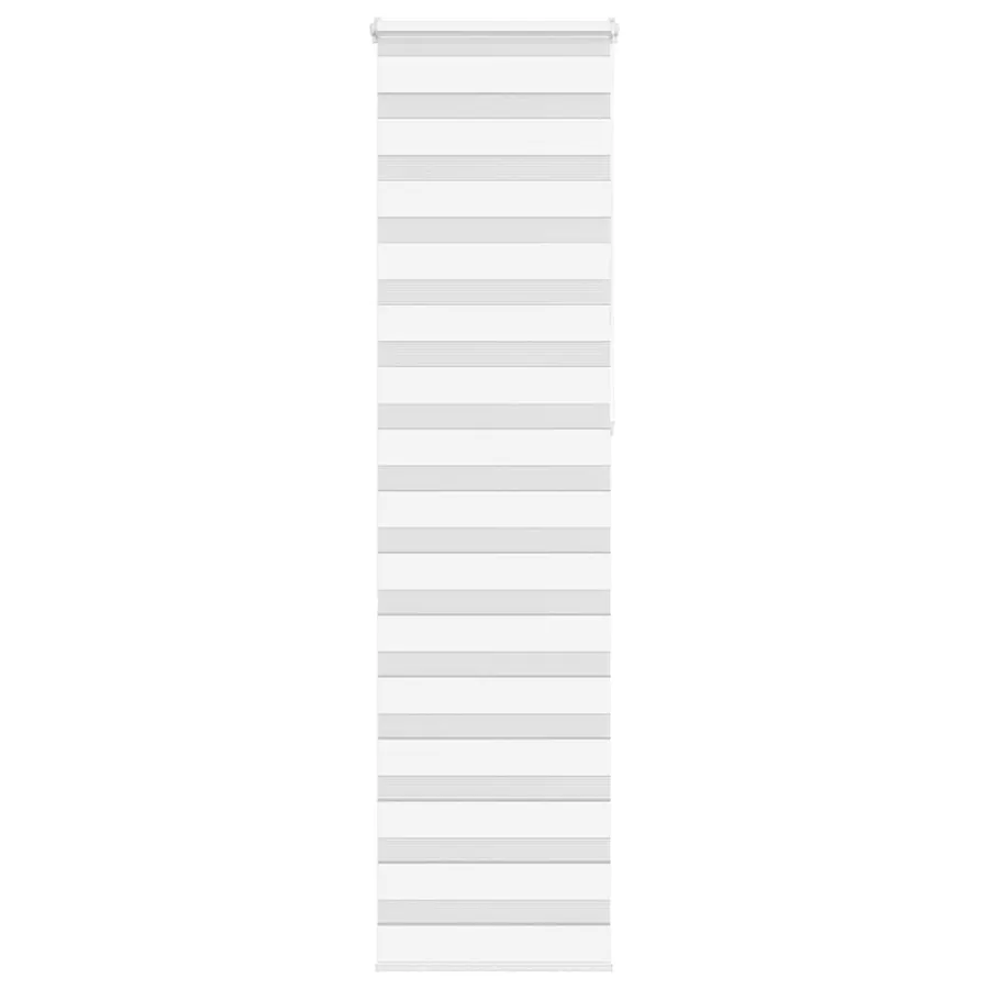 Store zèbre blanc 60x230 cm largeur du tissu 55,9 cm polyester