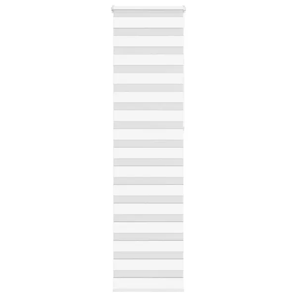 Store zèbre blanc 60x230 cm largeur du tissu 55,9 cm polyester