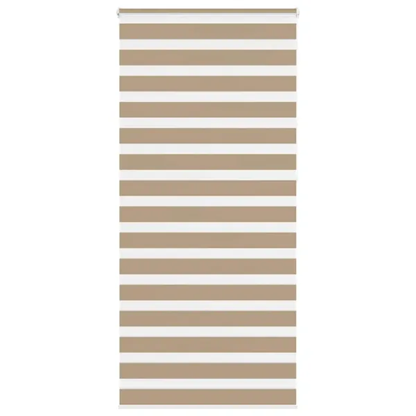 Store zèbre marron sable largeur du tissu 90,9 cm polyester
