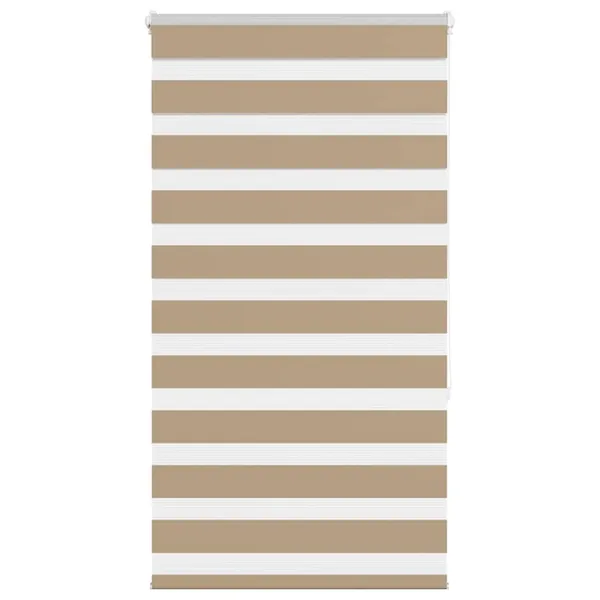 Store zèbre marron sable largeur du tissu 85,9 cm polyester
