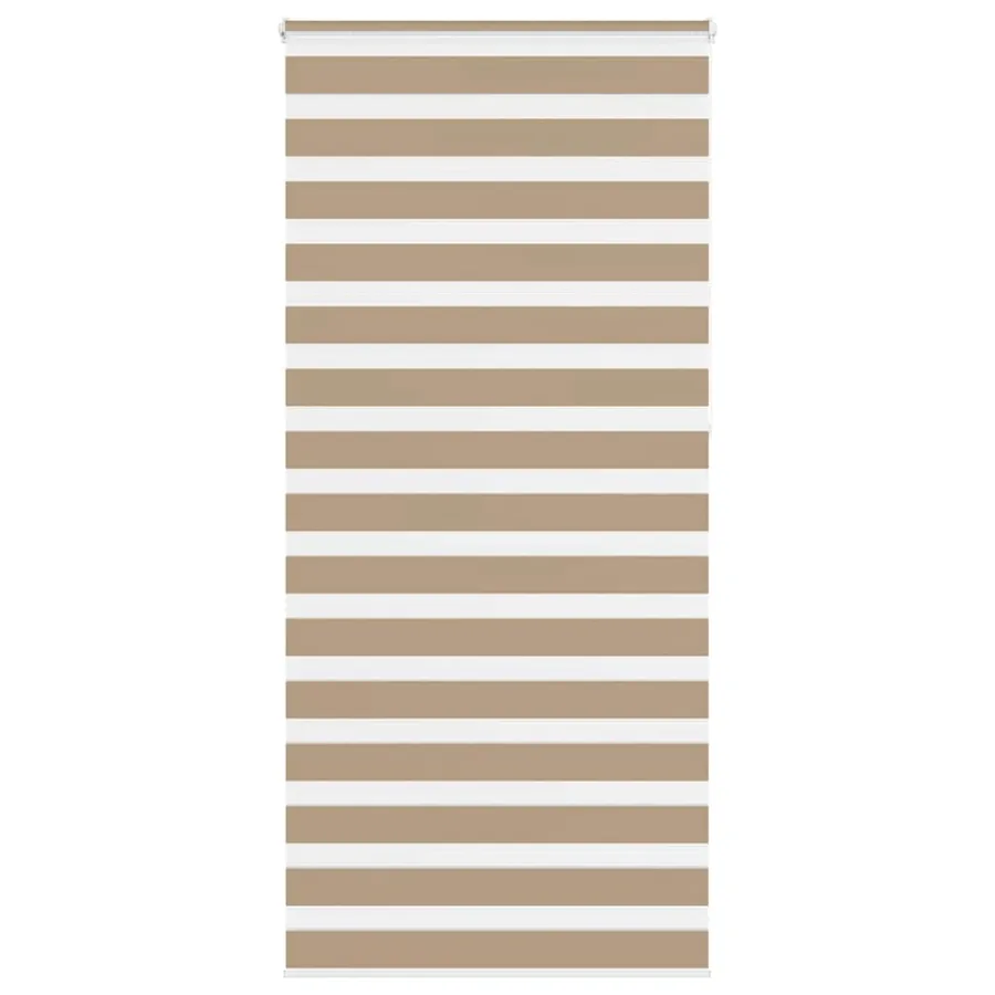 Store zèbre marron sable largeur du tissu 105,9 cm polyester