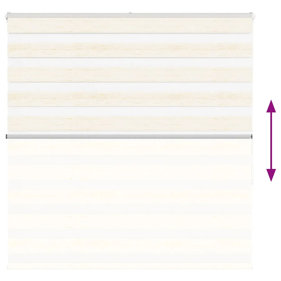 Store zèbre beige marbré largeur du tissu 140,9 cm polyester - 5
