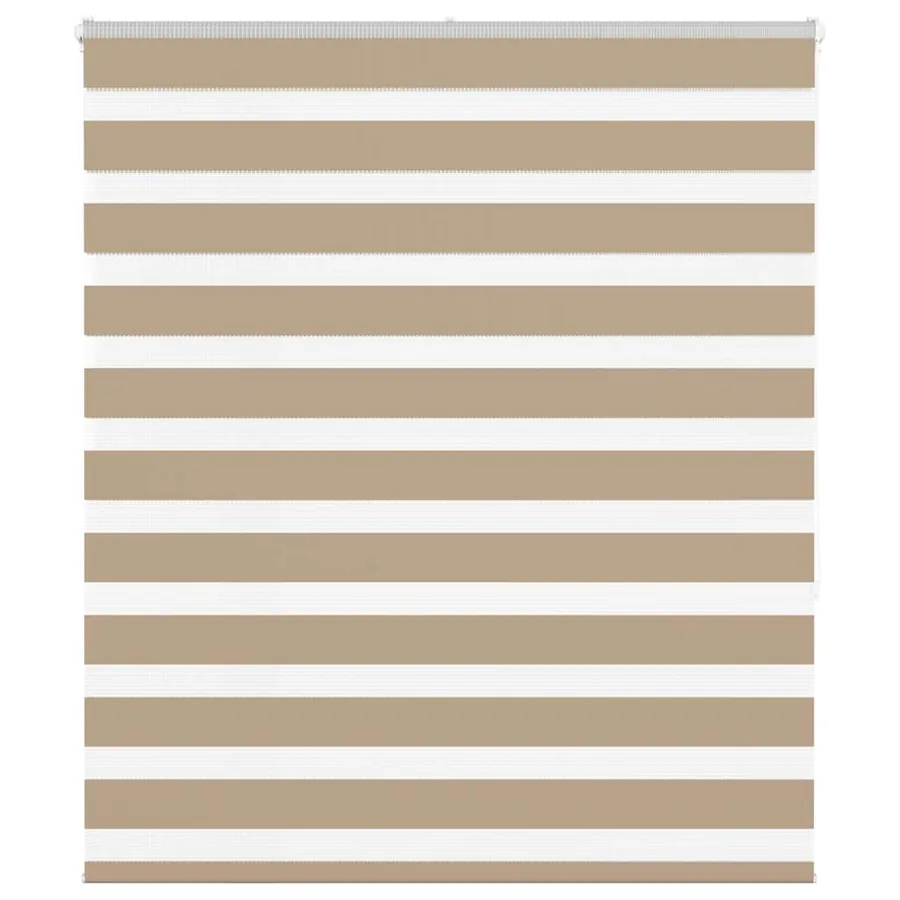 Store zèbre marron sable largeur du tissu 125,9cm polyester