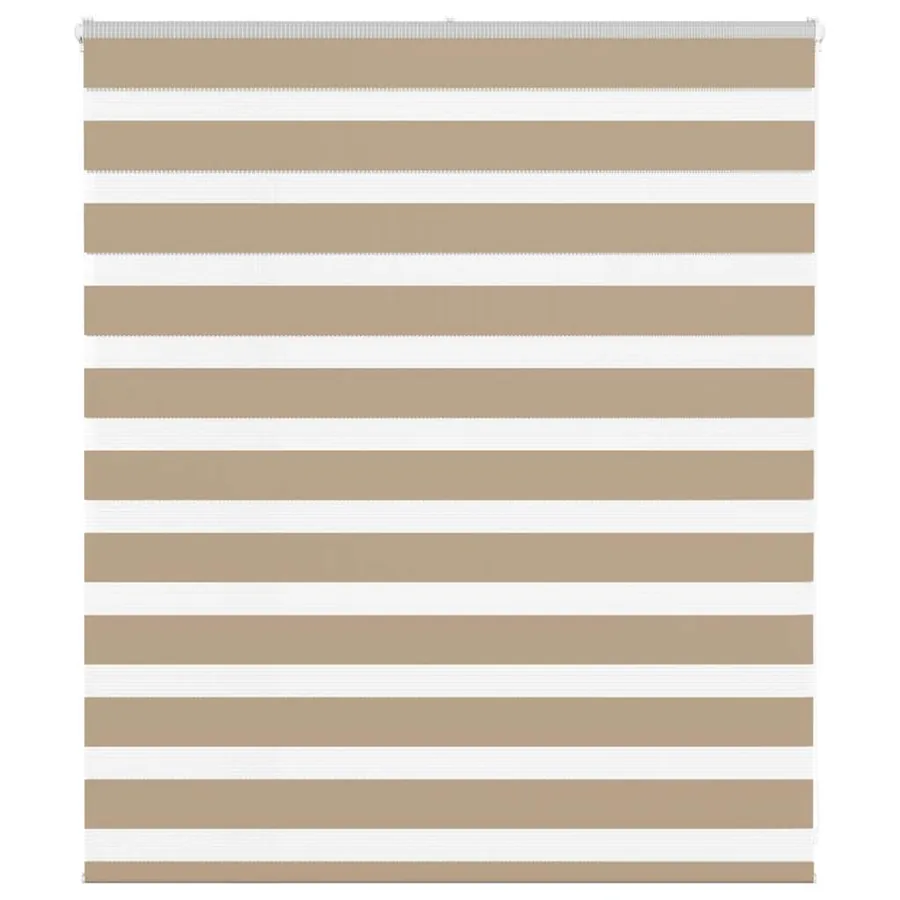 Store zèbre marron sable largeur du tissu 120,9 cm polyester