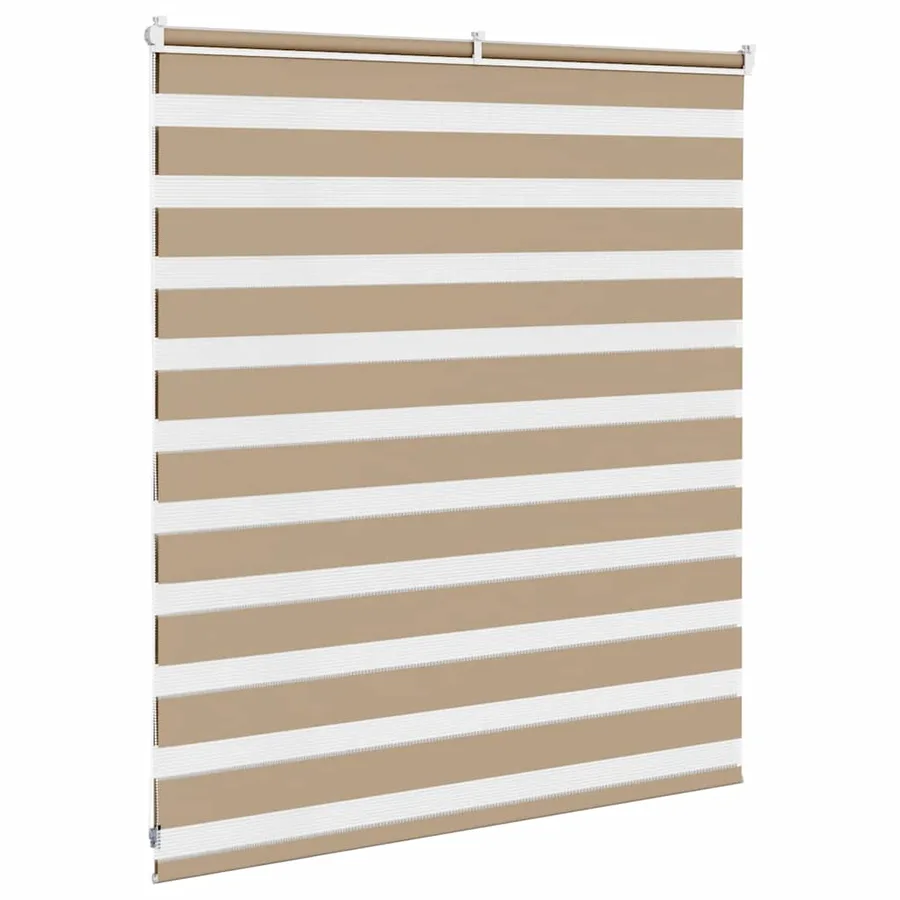 Store zèbre marron sable largeur du tissu 120,9 cm polyester - 4
