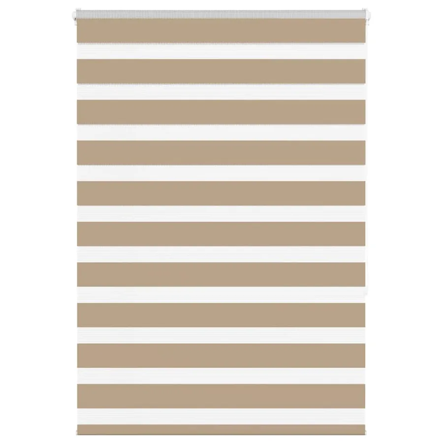 Store zèbre marron sable largeur du tissu 95,9 cm polyester